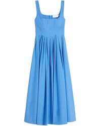 Sportmax - Spxgiro Square Neck Sleeveless Midi Dress - Lyst