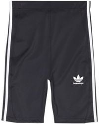 Balenciaga - X Adidas Logo Printed Biker Shorts - Lyst