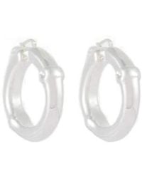 Jil Sander - Small Bamboo Hoop Earrings - Lyst