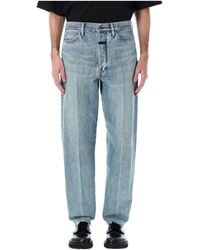 Fear Of God - Straight-Leg Frayed-Edge Jeans - Lyst