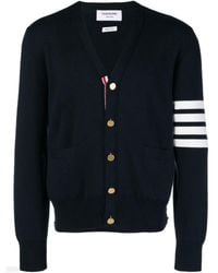 Thom Browne - Cardigan Scollo A V - Lyst