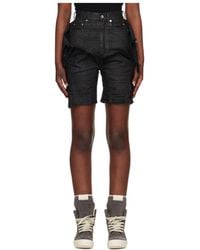 Rick Owens - Denim Shorts With Belt Loops - Lyst