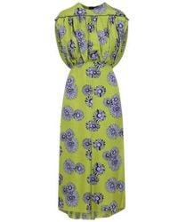 Lanvin - Printed Draped Top Dress - Lyst