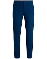 BOSS - Slimfit Cropped Trousers - Lyst