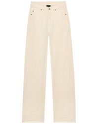Saint Laurent - V-Waist Long Baggy Jeans - Lyst