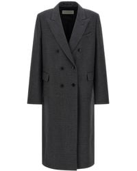 Dries Van Noten - Double-Breasted Wool Coat - Lyst