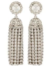 Rabanne - Crystal-Embellished Drop Earrings - Lyst