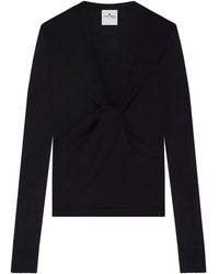 Courreges - Twist-Detailing Shirt - Lyst