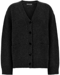 The Row - V-Neck Long-Sleeved Cardigan - Lyst