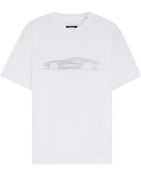 BOSS - Car-Print T-Shirt - Lyst