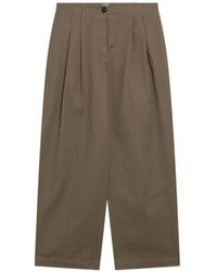 TOTEME - Totême Pleated Straight-Leg Trousers - Lyst