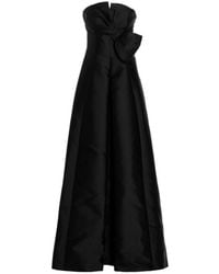 Alberta Ferretti - Bow-Embellished Evening Gown - Lyst