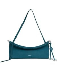 Alaïa - Small Nubuck Le Click East West Shoulder Bag - Lyst