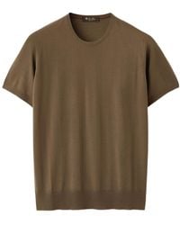 Loro Piana - Short-Sleeved Crew Neck Crafted - Lyst