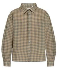 FRAME - Checked Buttoned-Up Shirt - Lyst