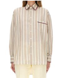 Etro - Long Sleeved Striped Shirt - Lyst