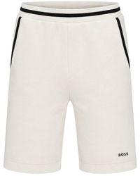 BOSS - Jt_Snug Headlo Stripe Shorts - Lyst
