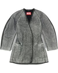 DIESEL - Cardigan Jacket With Cocoon Sleeves - Lyst