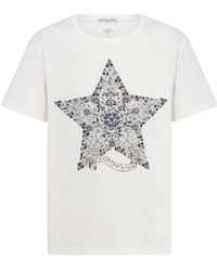 Dior - Embroidered T-Shirt - Lyst