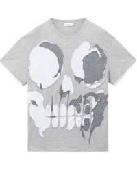 McQueen - Skull-Applique T-Shirt - Lyst