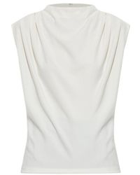 AllSaints - Draped Sleeveless Mock Neck Top - Lyst