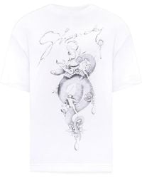 Givenchy - Snake Printed Crewneck T-Shirt - Lyst
