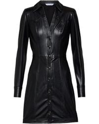 Veronica Beard - Garrett Faux Leather Shirt Dress - Lyst