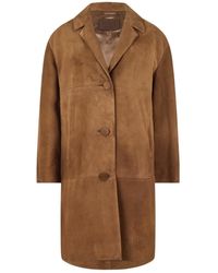 Prada - Suede Coat - Lyst