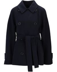 Max Mara - 'S Louise Double Breasted Short Belted Jacket - Lyst