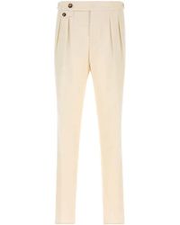 Brunello Cucinelli - Ivory Cotton Pant - Lyst