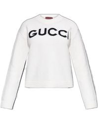 Gucci - Logo Intarsia-Knit Crewneck Jumper - Lyst