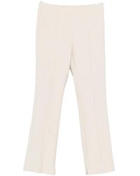Peserico - Seam-Detail Slit-Hem Trousers - Lyst