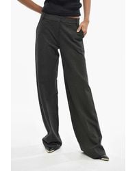 Ermanno Scervino - Straight-Leg Trousers With Embossed Logo - Lyst