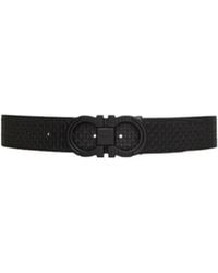 Ferragamo - Ferragamo Gancini Logo Plaque Belt - Lyst