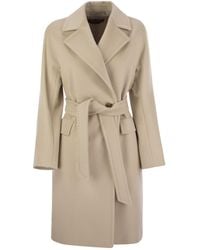 Max Mara - Studio Double-Breasted Belted Coat - Lyst