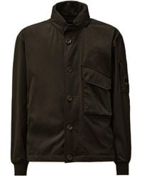 C.P. Company - Logo Plaque Hooded Jacket - Lyst