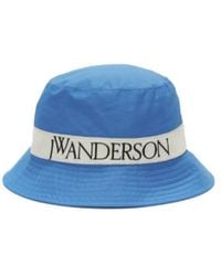 JW Anderson - Jw Anderson Logo Embroidered Wide Brim Bucket Hat - Lyst