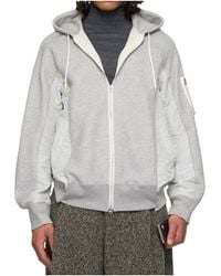 Sacai - Hybrid Paneled Hoodie - Lyst