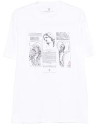 Brunello Cucinelli - Graphic Printed Crewneck T-Shirt - Lyst
