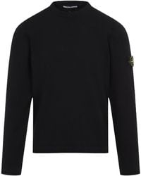 Stone Island - Logo Patch Crewneck Sweatshirt - Lyst