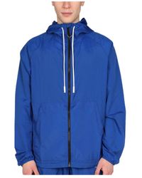 Marcelo Burlon - County Of Milan Back Logo Print Hooded Jacket - Lyst