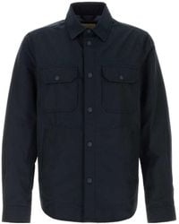 Woolrich - Long-Sleeved Curved Hem Overshirt - Lyst