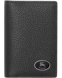 Burberry - Logo Plaque Bifold Wallet - Lyst