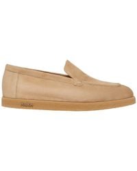 Max Mara - Logo Plaque Slip-On Flat Shoes - Lyst