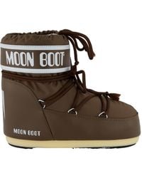 Moon Boot - Icon Logo Printed Lace-Up Boots - Lyst