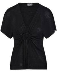P.A.R.O.S.H. - P.A.R.O..H. Babygirl Ruched Drawstring Top - Lyst