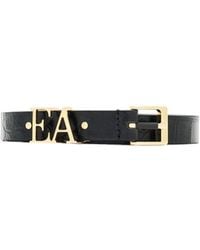Emporio Armani - Hollowed-Out Logo Buckle Pin For Belt - Lyst