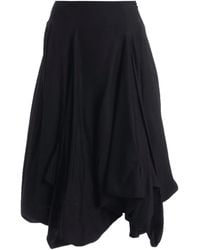 Yohji Yamamoto - Panelled Balloon Mid Skirt - Lyst