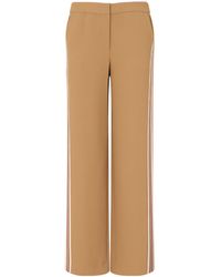 Veronica Beard - Side-Stripe Wide-Leg Pants - Lyst