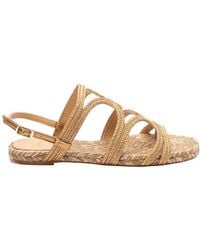 Castañer - Castañer Pitra Slingback Flat Sandals - Lyst